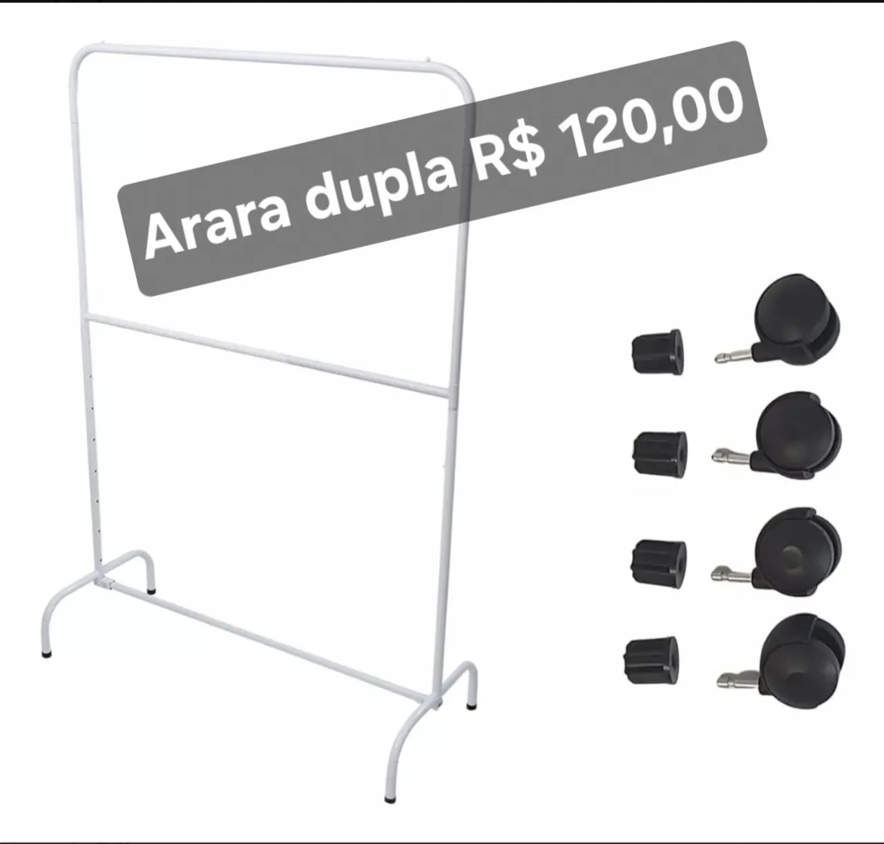 Arara Dupla com Rodinhas