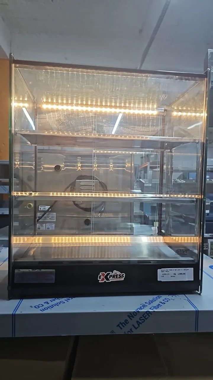 Estufa EVR Tower LED com perfil preto (IRIS)