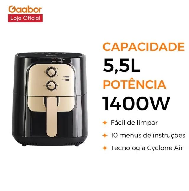 FRITADEIRA ELETRICA SEM OLEO 5,5L