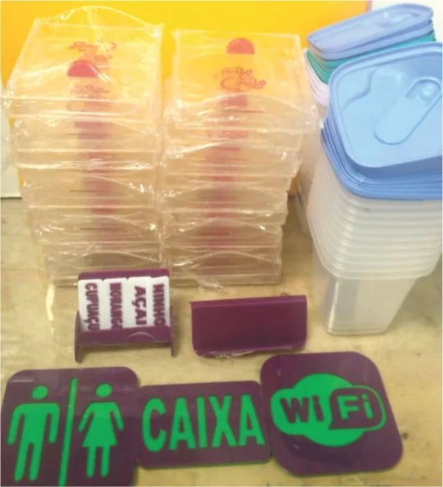 Tampa em Acrílico + vasilha de plástico para loja de açaí, cupuaçu e/ou sorveteria - Foto 4