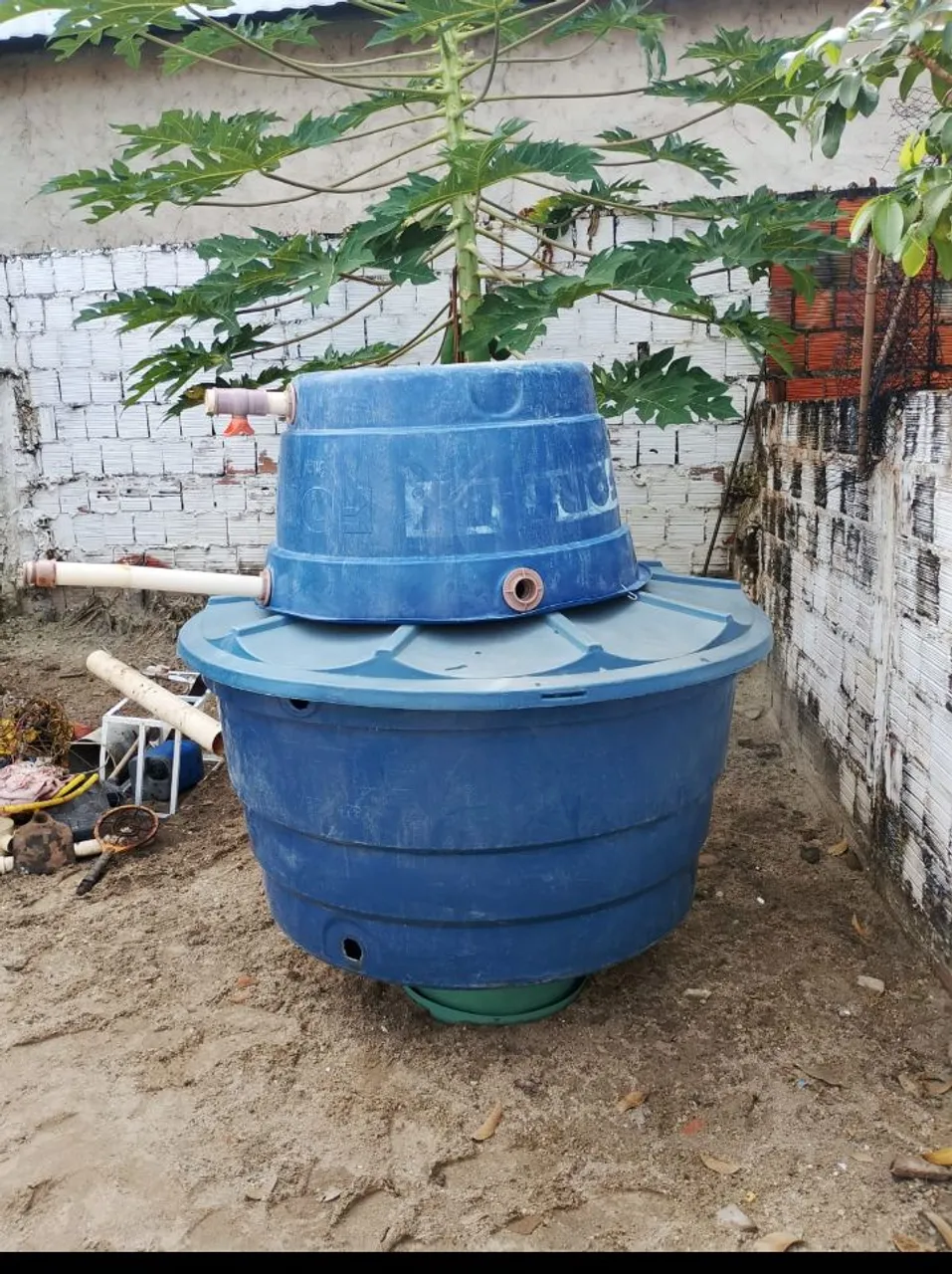 Sistema de tratamento de água para construção