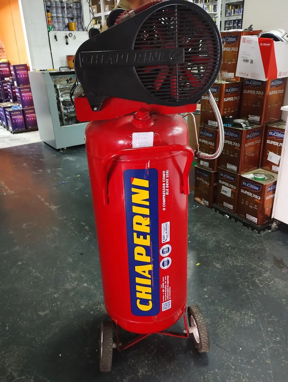 Compressor de Ar Chiapperini Red 10 Pés 110 Litros Vertical - 2HP ...
