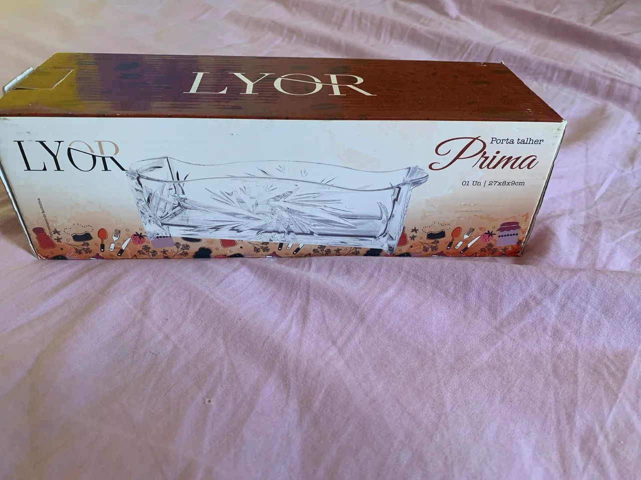 Porta talher em vidro