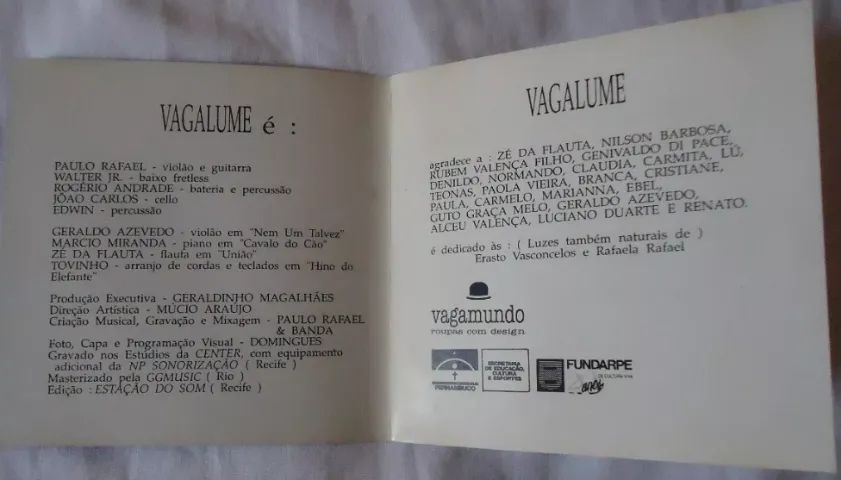 CD Paulo Rafael - Vagalume - Ano1993 - Polydisc - Foto 3