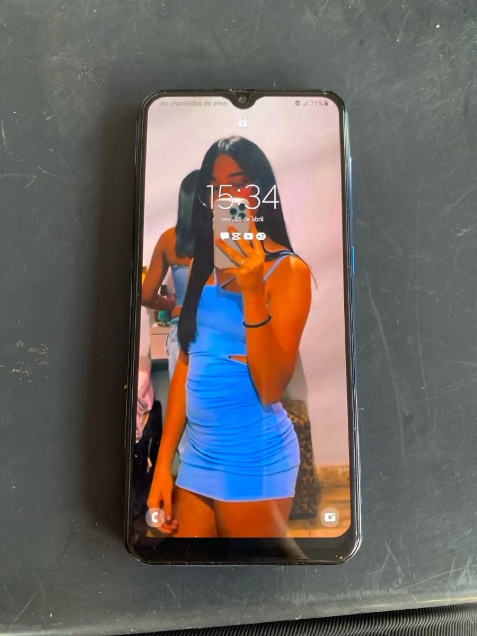Samsung A50 azul seminovo