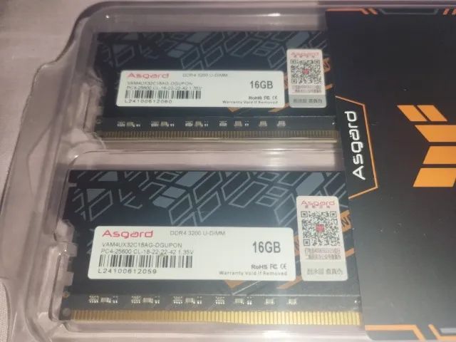 Memória Ram Asgard x Tuf 32GB 3200Mhz 2x16GB DDR4 - Foto 2