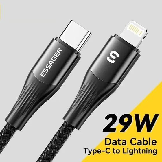 Cabo USB-C para Lightning 29W Essager - Carregamento Rápido!