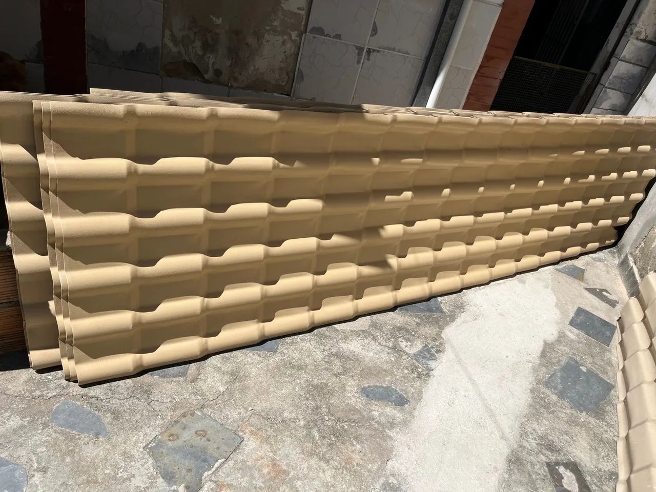 Telhas de PVC Marfim 0,86x3,28m Precon