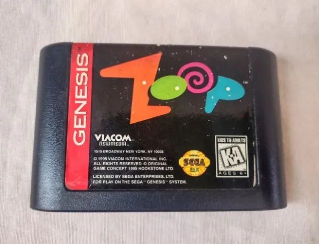 Zoop - Jogo Original Para Mega Drive