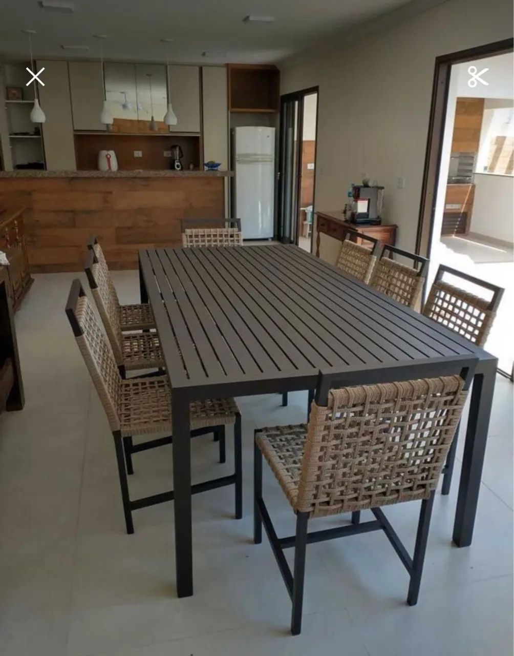 Conjunto Cross - Mesa de Jantar em Alumínio - Foto 2