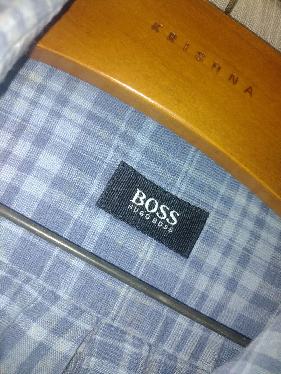 Camisa flanelada manga longa Hugo Boss. - Foto 2