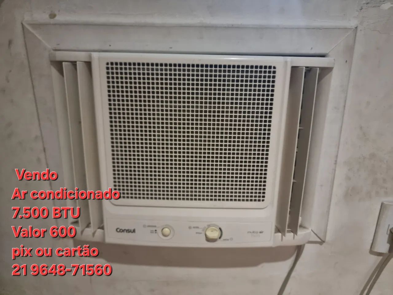 Vendo Ar condicionado 7.500 BTU