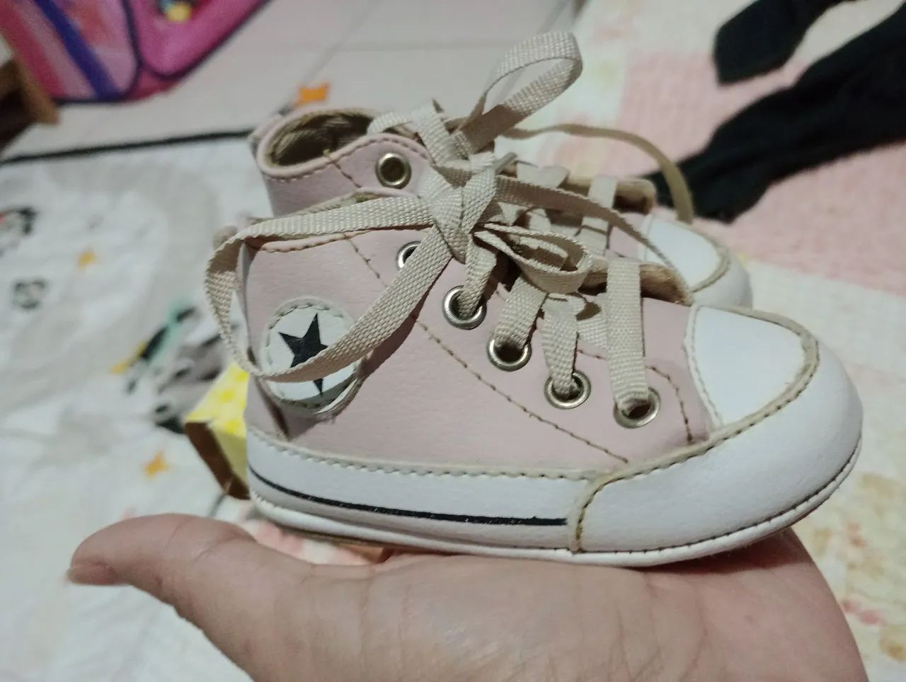 Sandália e tênis  infantis rosa, pouco usados lindos . Tam 17/18 - Foto 3