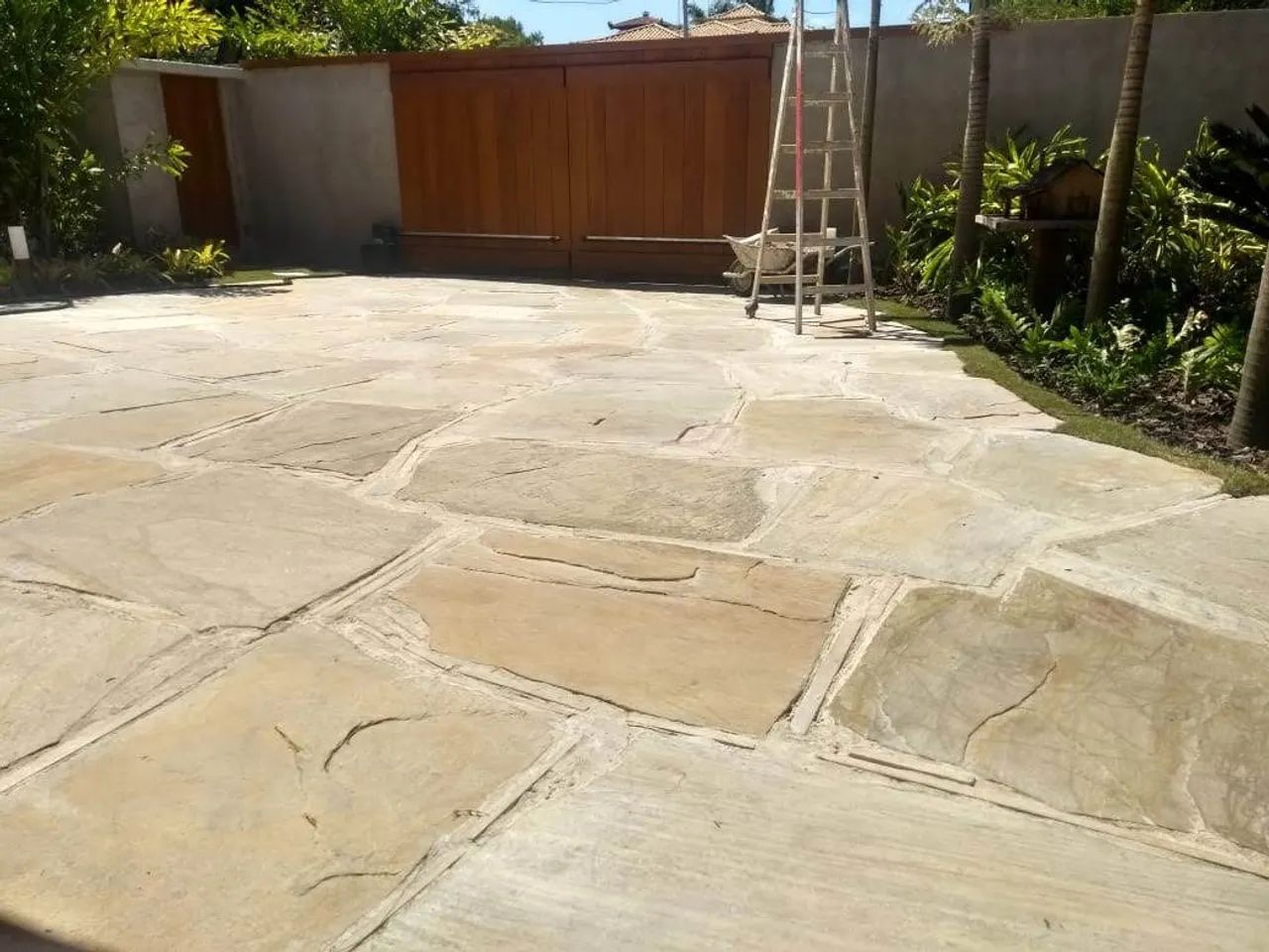 Pedra para caminho de jardim atermica e antiderrapante  - Foto 5