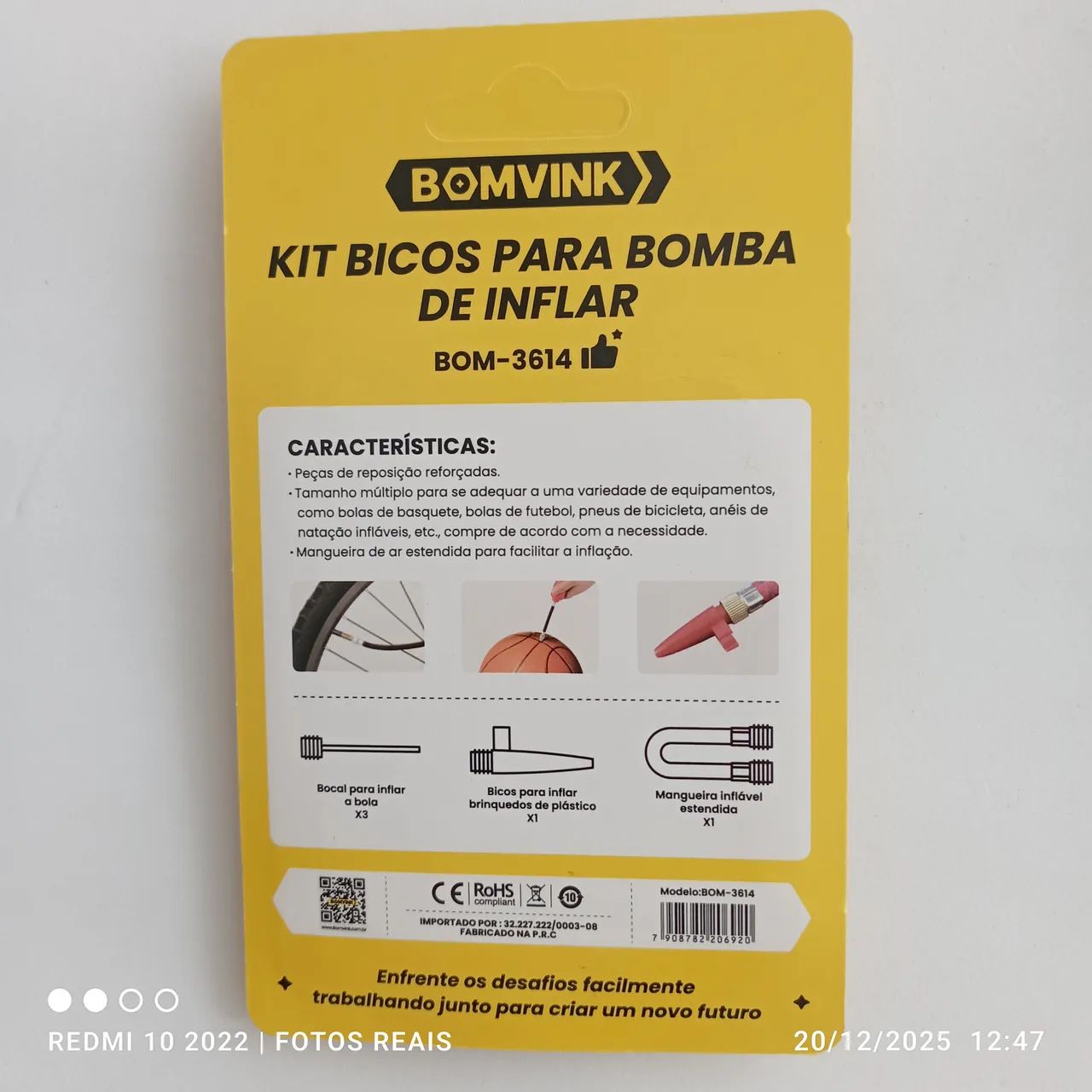 Kit Bicos adaptadores p/ Bomba bike  - Foto 2