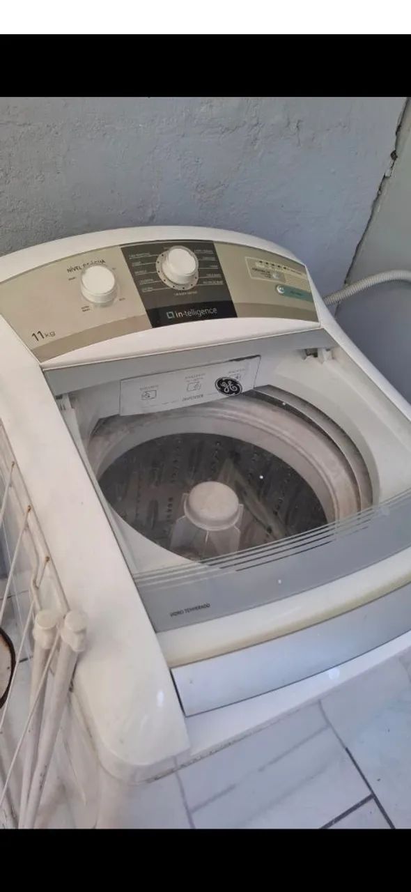 Máquina de lavar com defeito