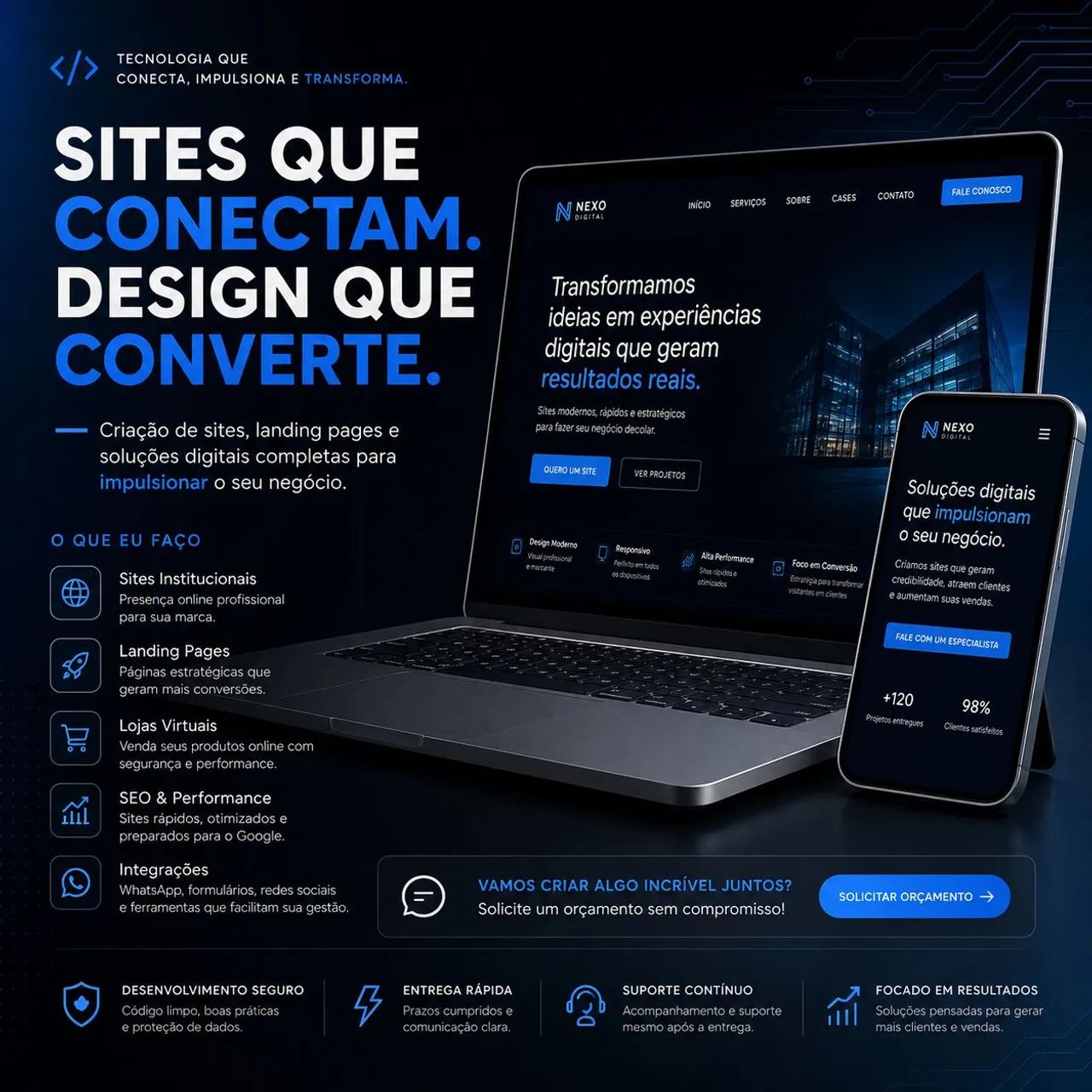 Sites e Landing Pages que convertem 