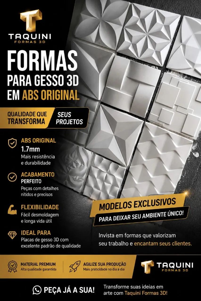 Formas Moldes gesso 3d  - Foto 3