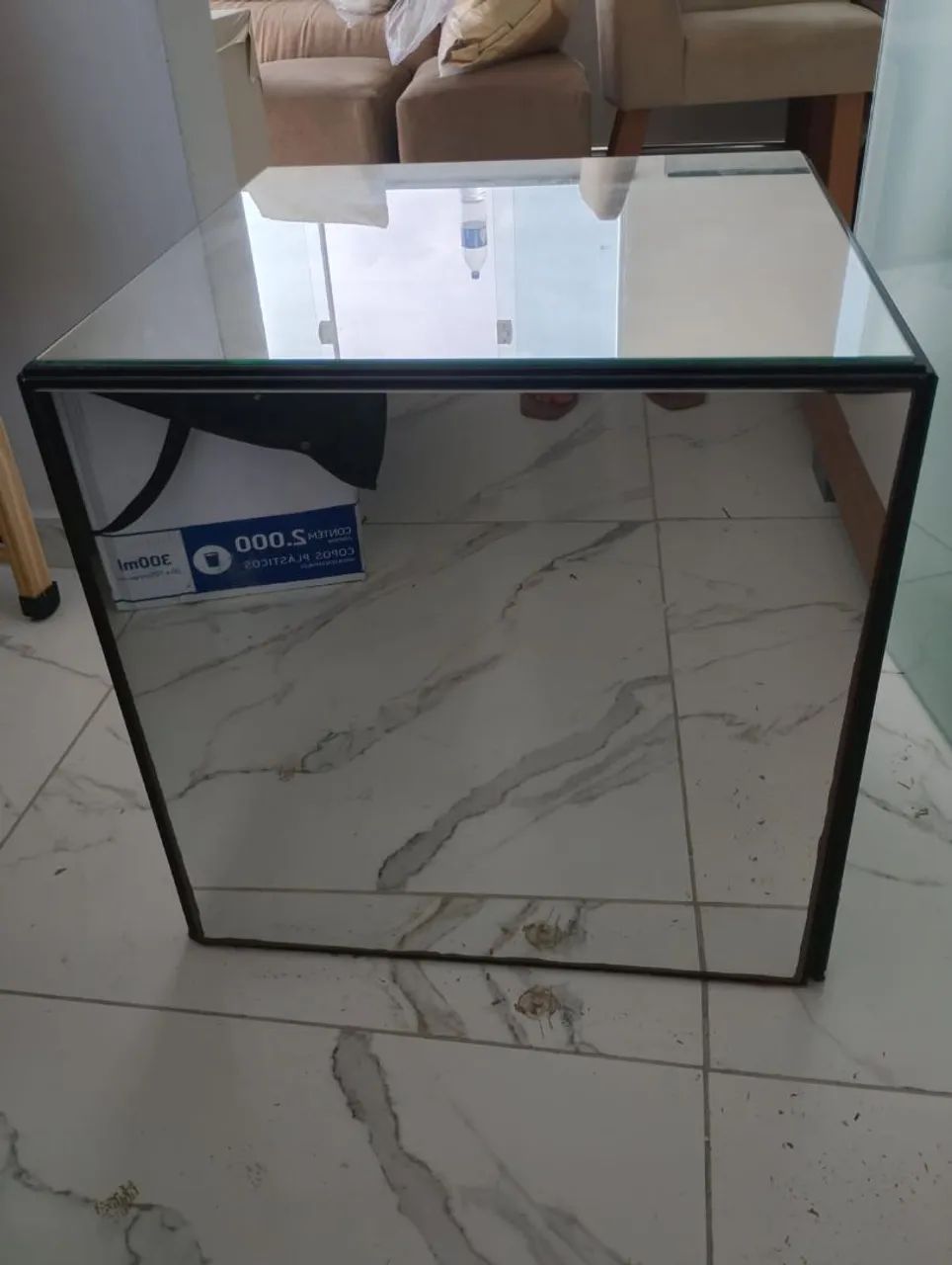 Mesa de canto espelhada - Foto 2