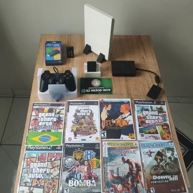 Ps2 Bramco com jogos e acessorios