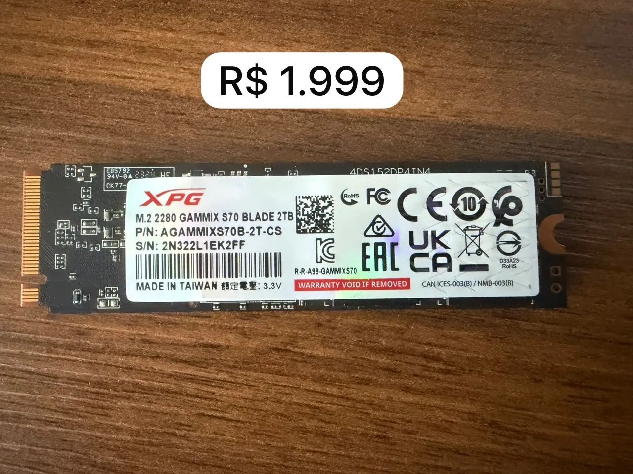 SSD NvMe vários 
