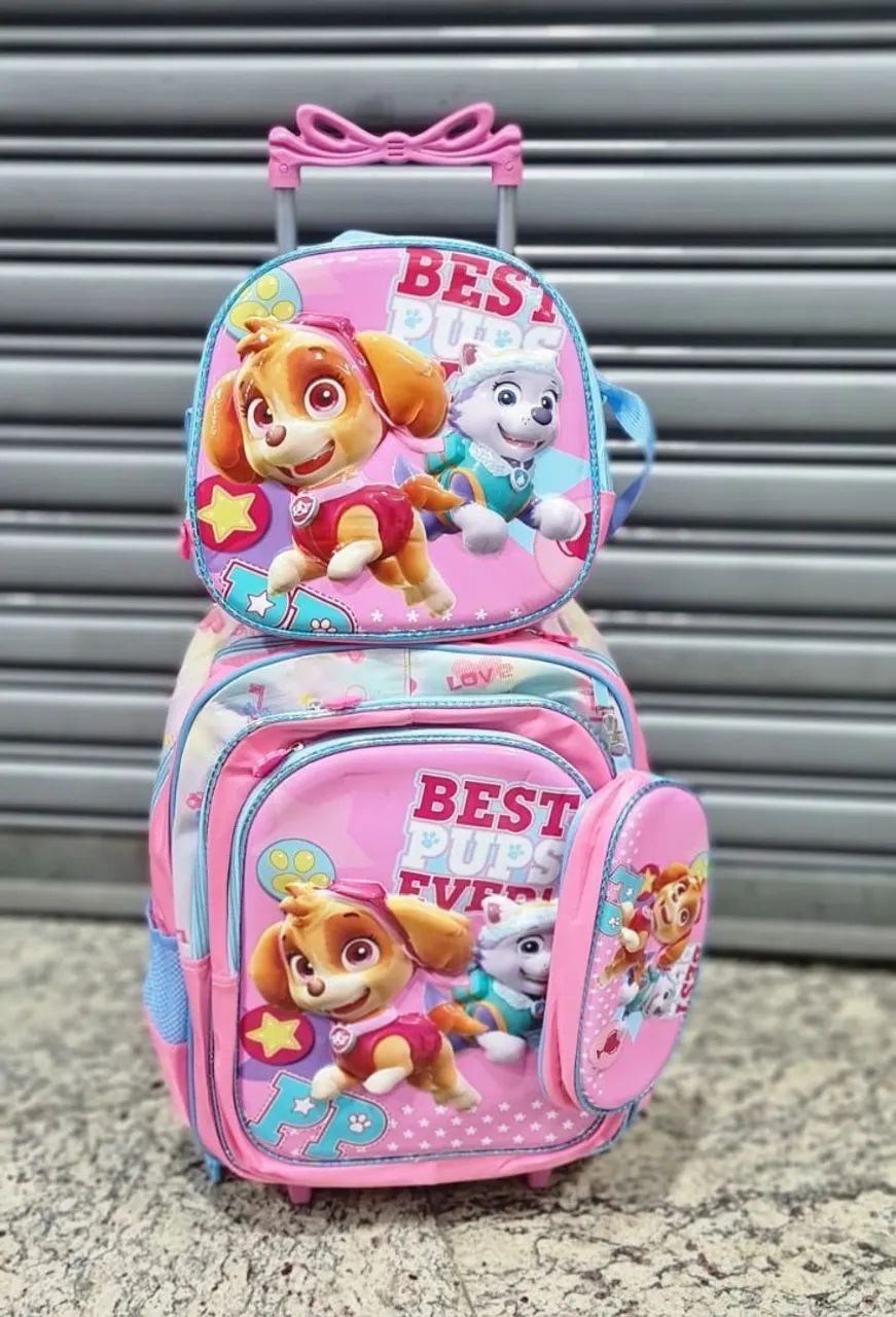 Kit Mochila infantil carrinho  - Foto 4