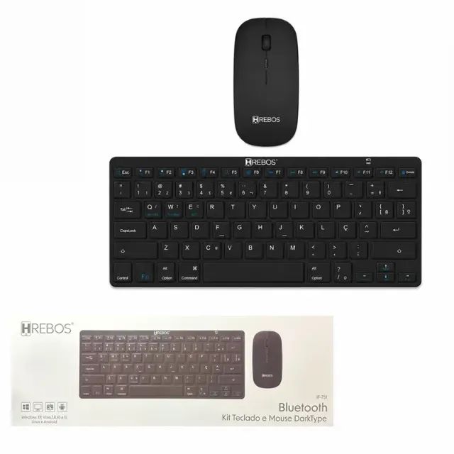 Lacrado Kit Teclado e Mouse DarkType HREBOS IF-751