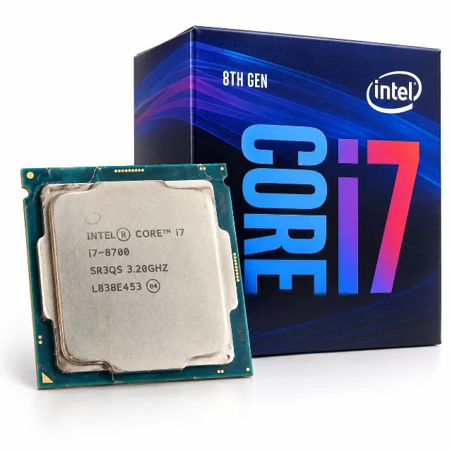Processador Intel Core i7-8700 3.2GHz 8ª Geração 6 Núcleos 12 Threads