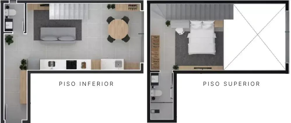 PLANTA 54m²