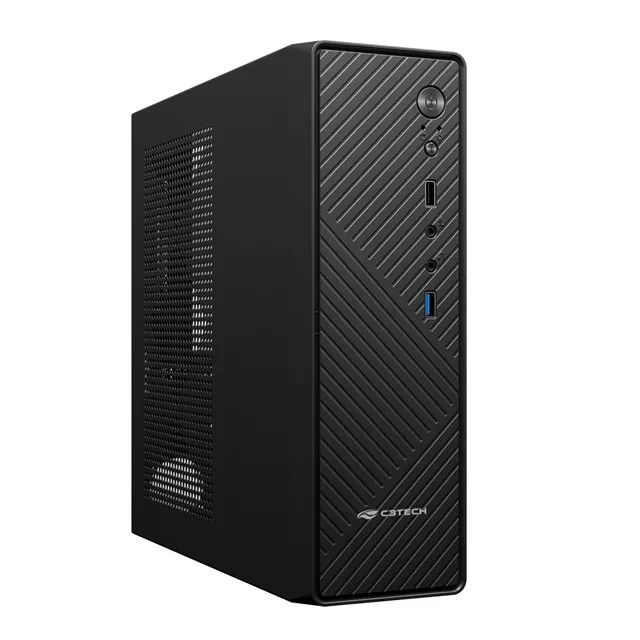 Gabinete SFX Office C3Tech DT-200BK Slim com Fonte Flex 200W - Micro-ATX, Mini-ITX- WZetta