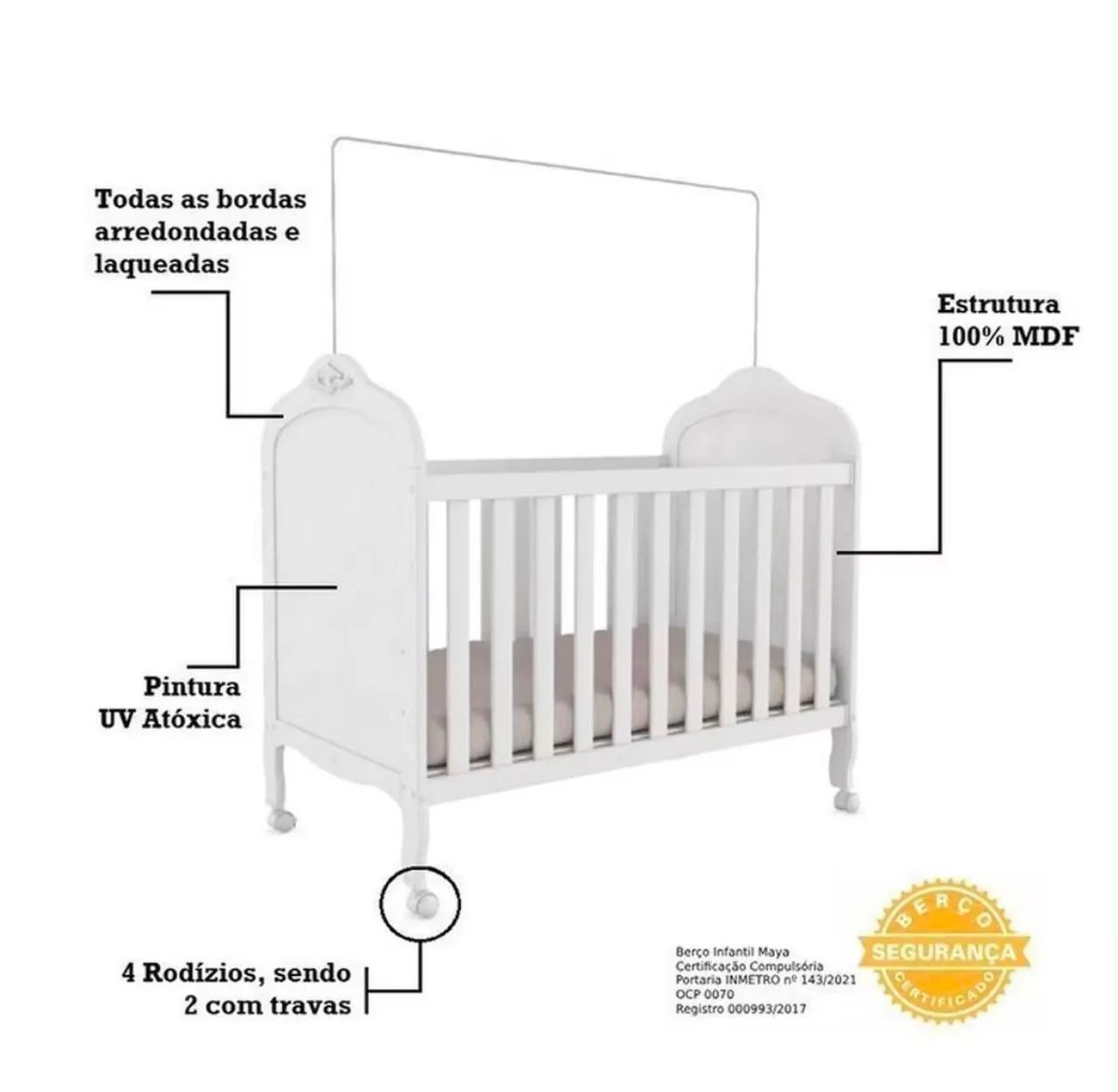 Kit berço e cômoda  - Foto 3