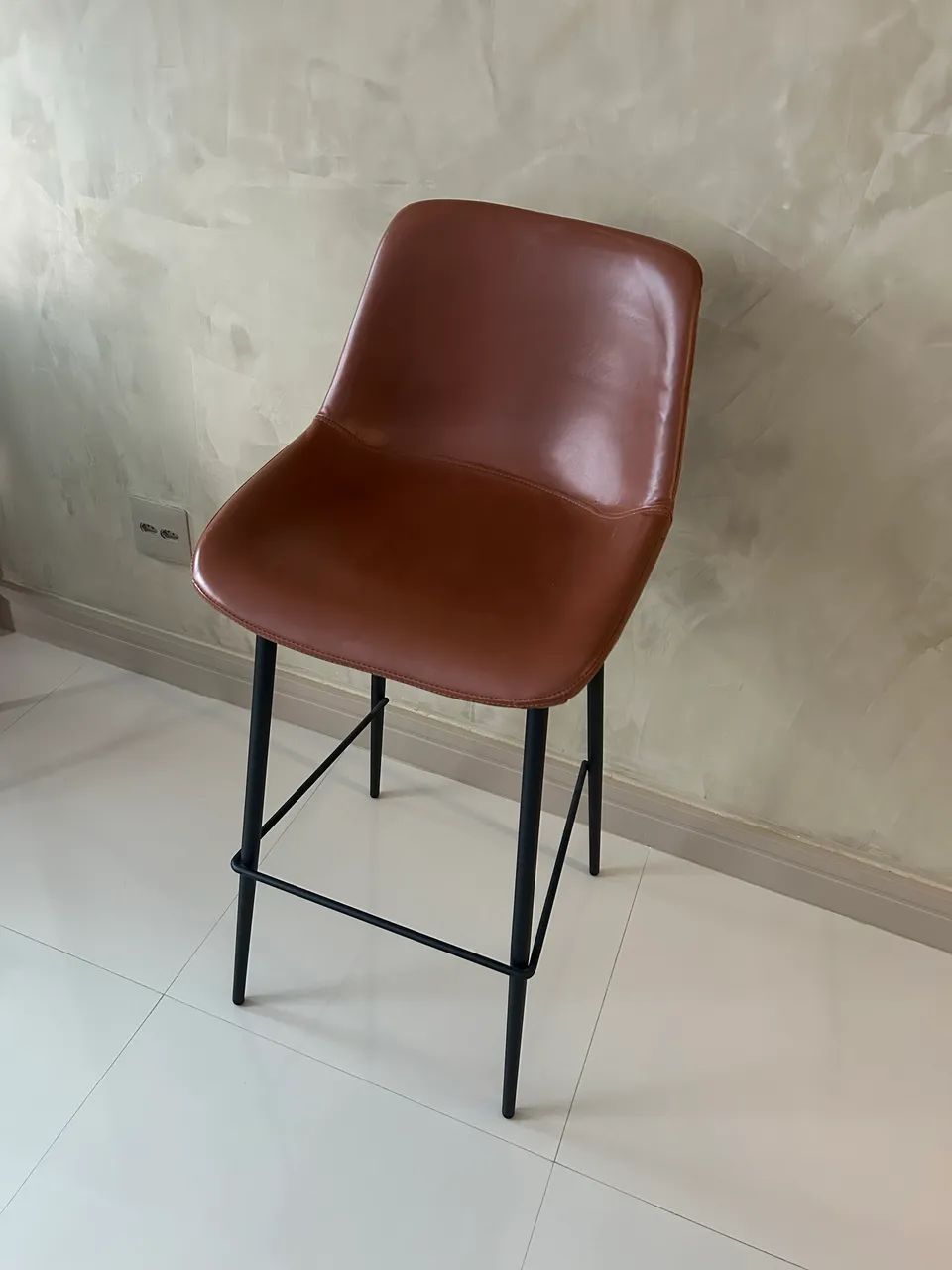 Banqueta alta courino  - Foto 2