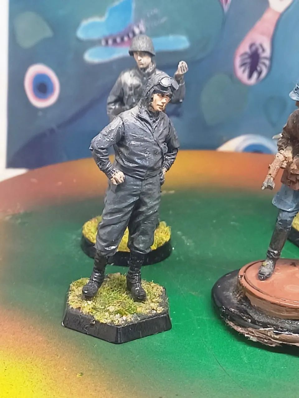 FIGURAS MILITARES ESCALA MONTADAS E PINTADAS. - Foto 2