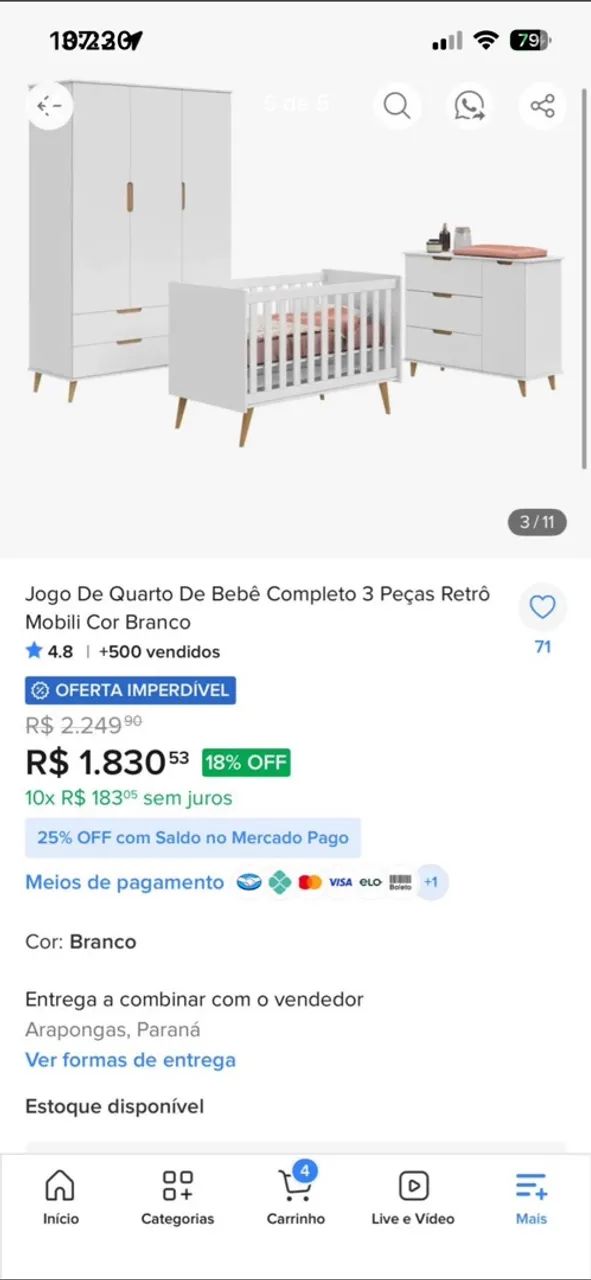 Berço 3 em 1  - Foto 4