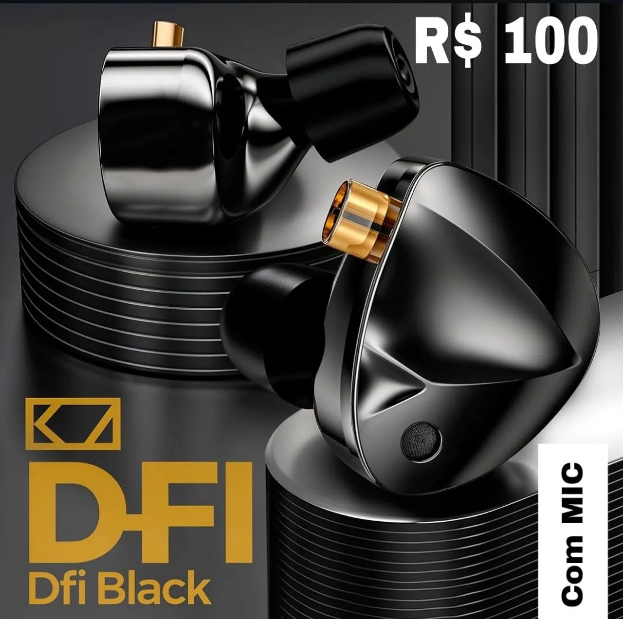 Fone KZ D-Fi com MIC R$ 100 - Foto 5