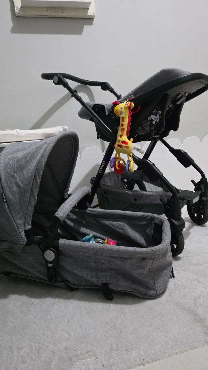Carrinho Moisés com bebê conforto  - Foto 3