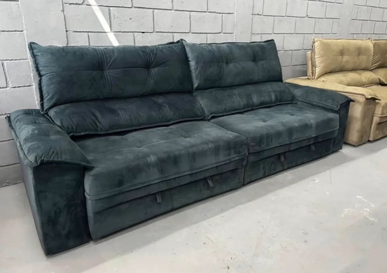 Sofá Retrátil e Reclinável 3.00m MOLAS ENSACADAS ( Direto da Fábrica ) - Foto 5