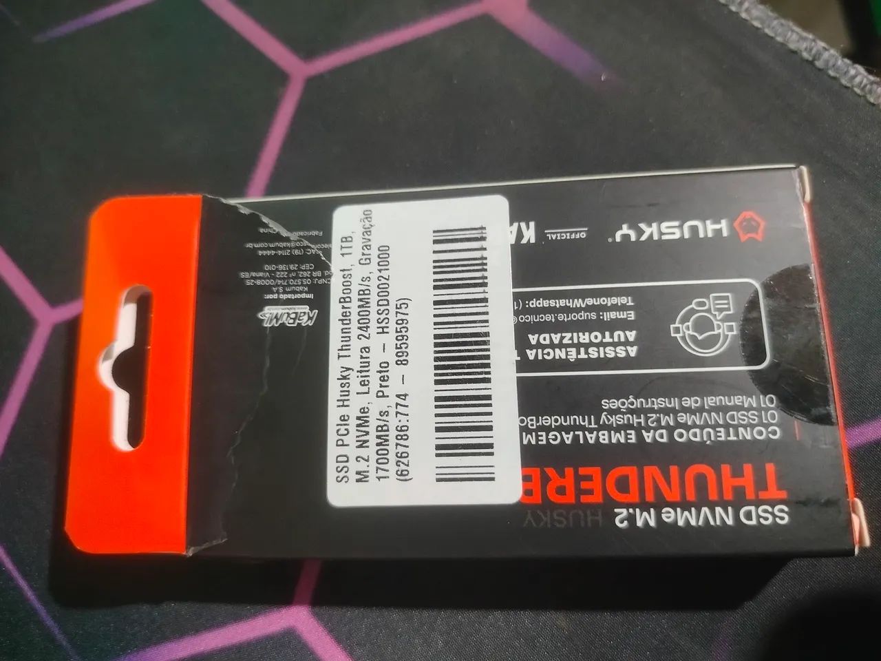 SSD 1TB HUSKY NVMe M.2 THUNDERBOOST LETIRA 2400/S GRAVAÇÃO 1700/S - Foto 2