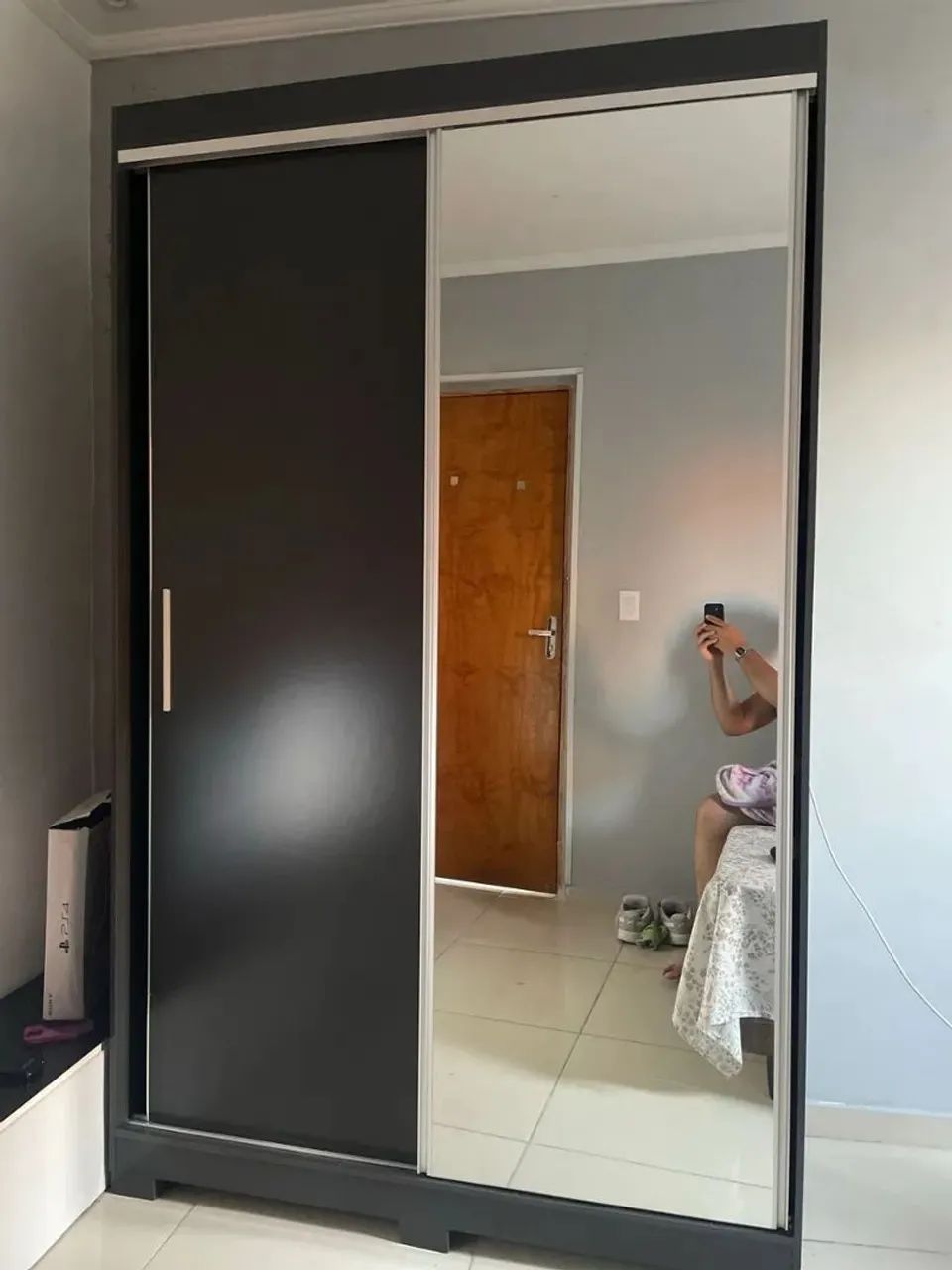 Guarda roupa solteiro bartira porta de correr - Foto 2