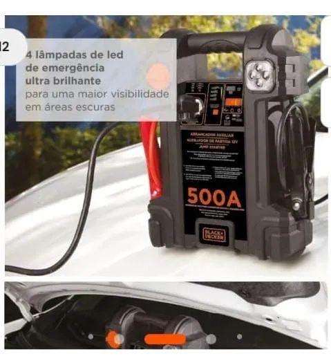 Auxiliar de Partida 500A 12V  - Foto 4