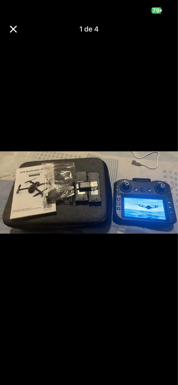 Kit Acessórios Drone GT8 Pro - Semi Novo + Itens Lacrados - Foto 4