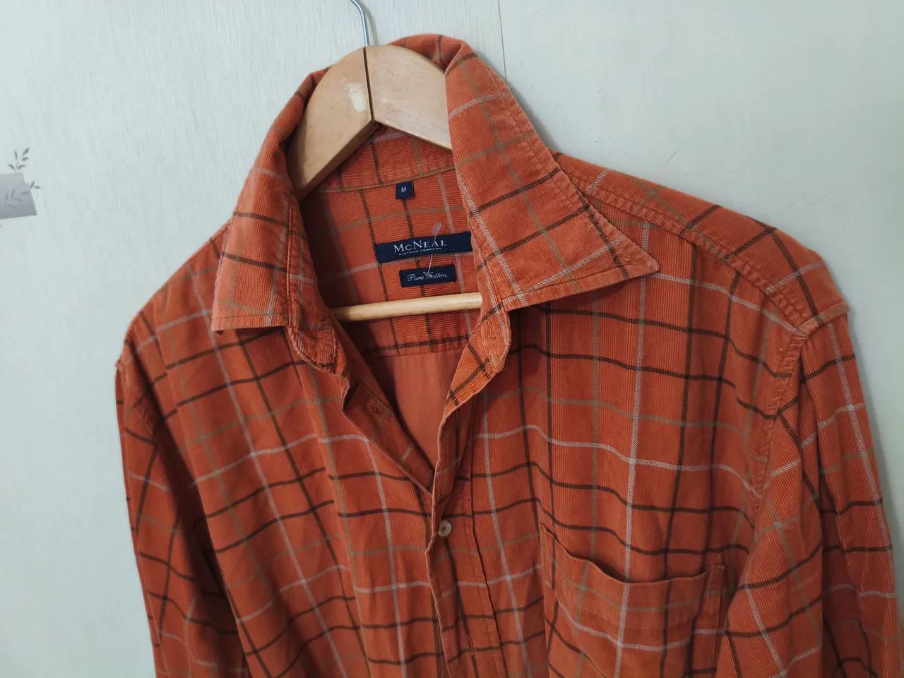 MC NEAL PURE COTTON CAMISA VELUDO TAM M  - Foto 3