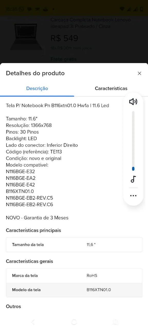Tela para notebook 11.6 - Foto 4