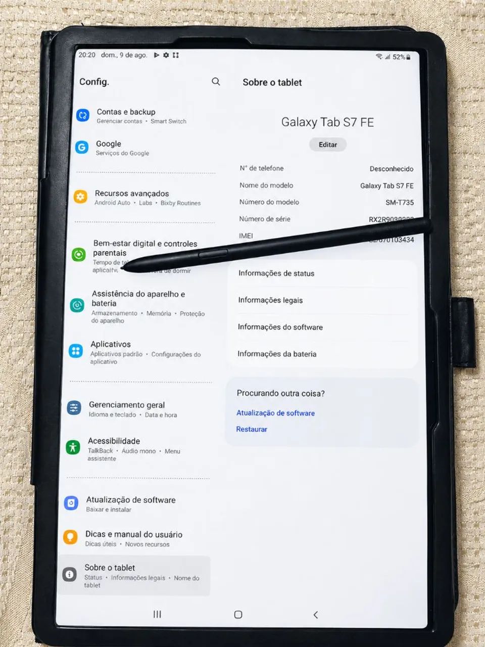 Samsung Galaxy Tab S7 FE 128GB 4G + S Pen