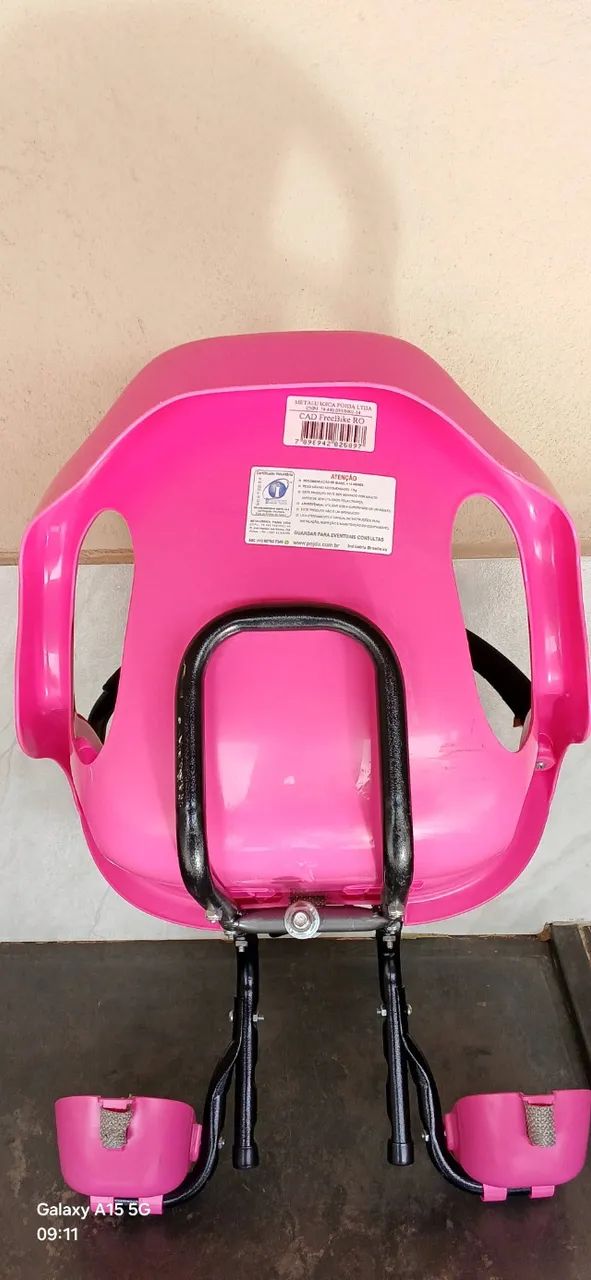 Cadeirinha infantil frontal para bicicleta - Foto 4