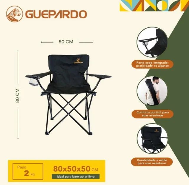 Cadeira Dobrável Relax Guepardo  - Foto 3