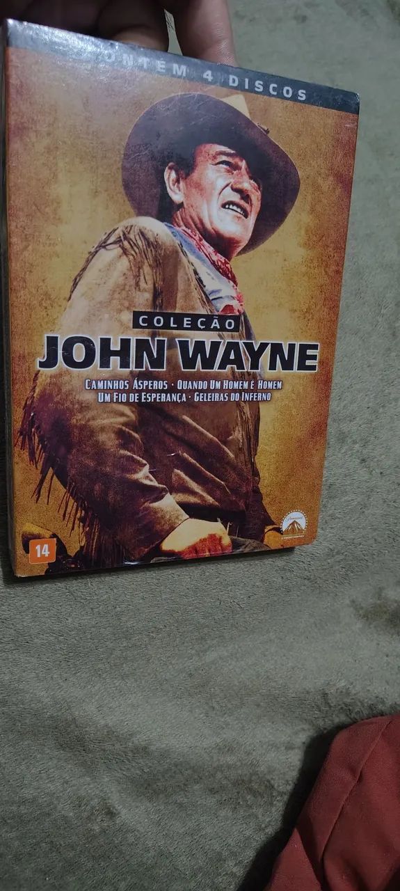 coleção John Wayne em Dvd 4 Discos lacrado 
