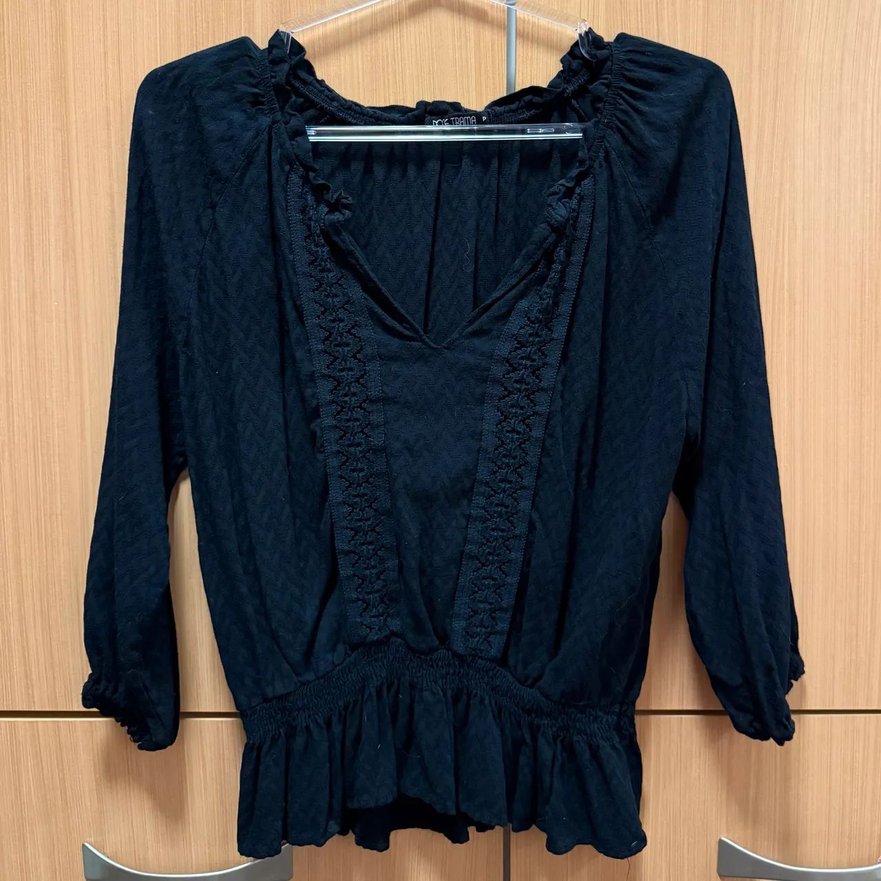 Blusa Preta Doce Trama P