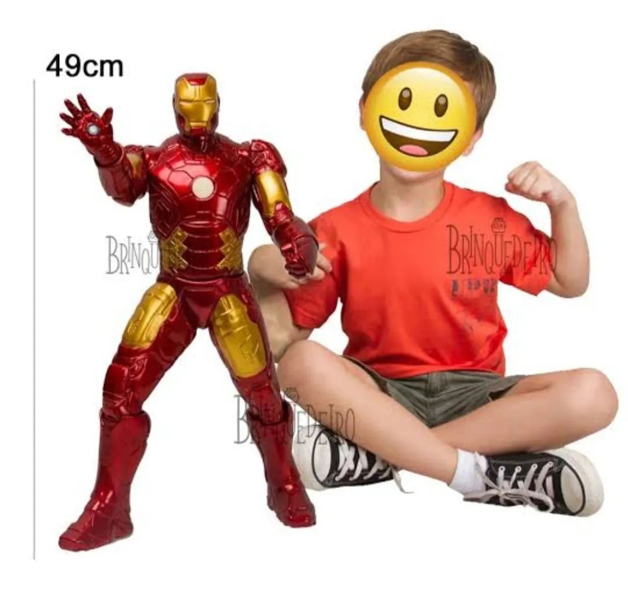 Boneco homem de ferro 50 cm