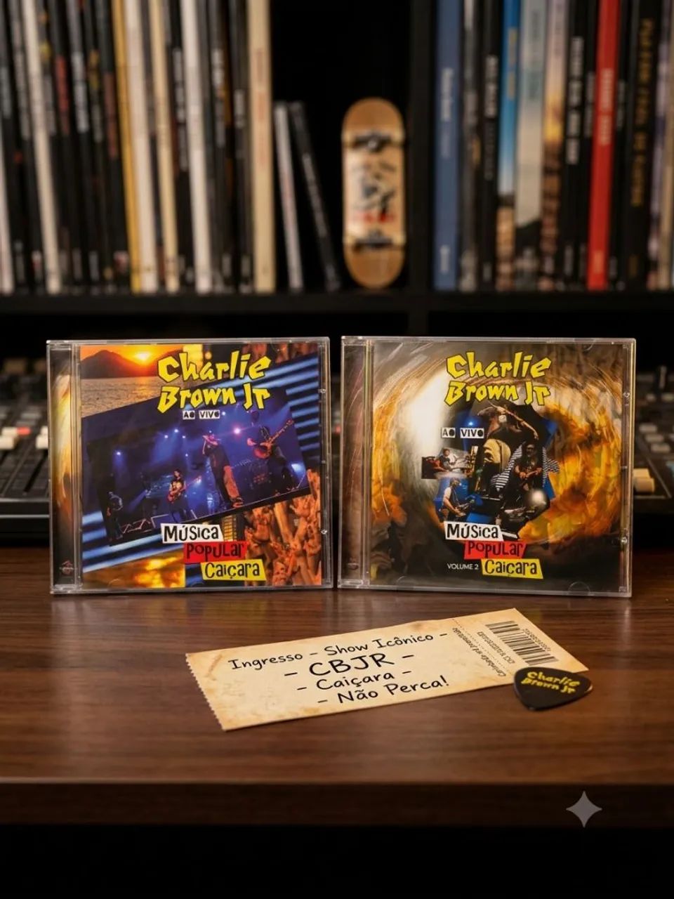 CD Charlie Brown Jr Música Popular Caiçara 1 e 2